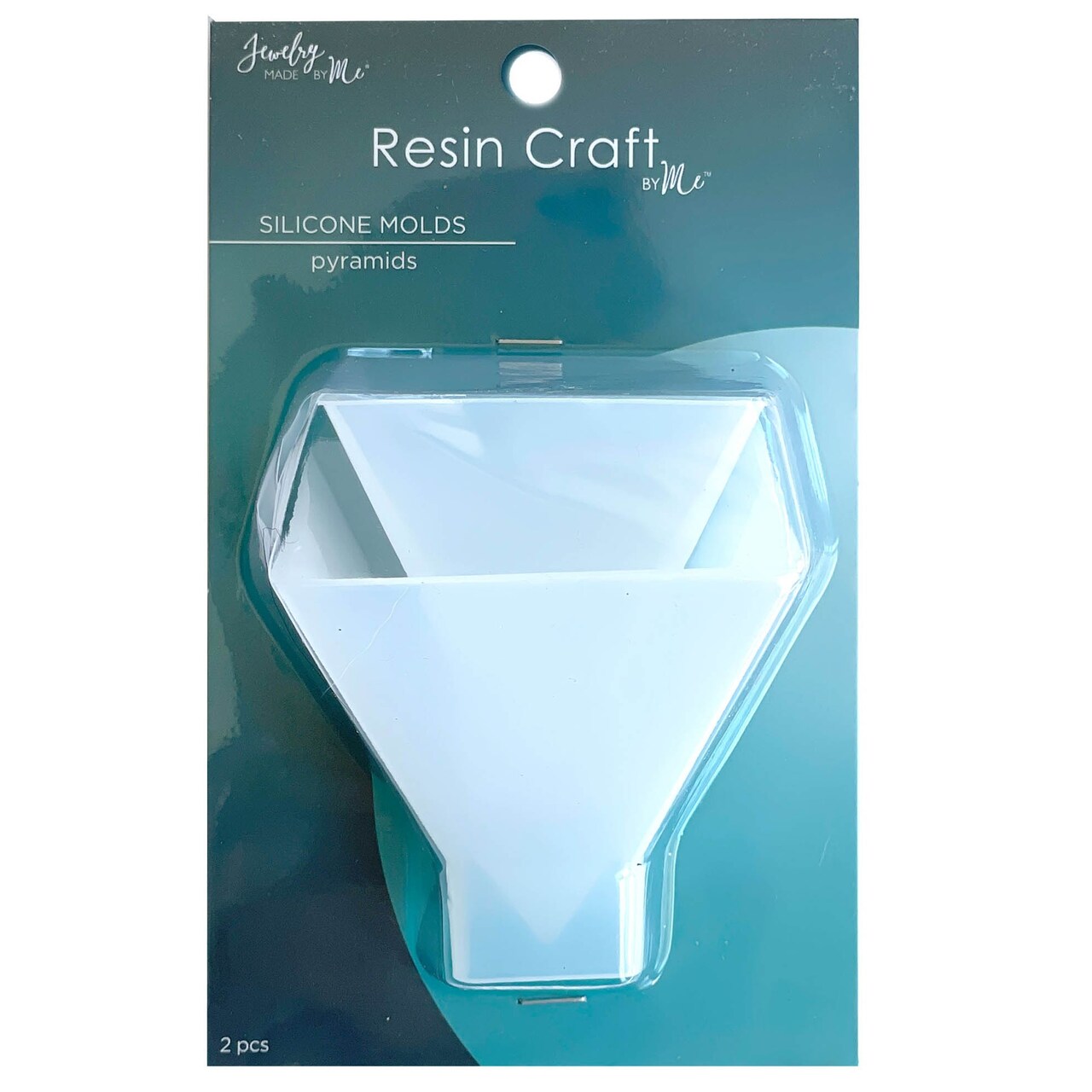 Jewelry Made By Me Resin Craft Silicone Mold-Pyramid, 2 Pieces